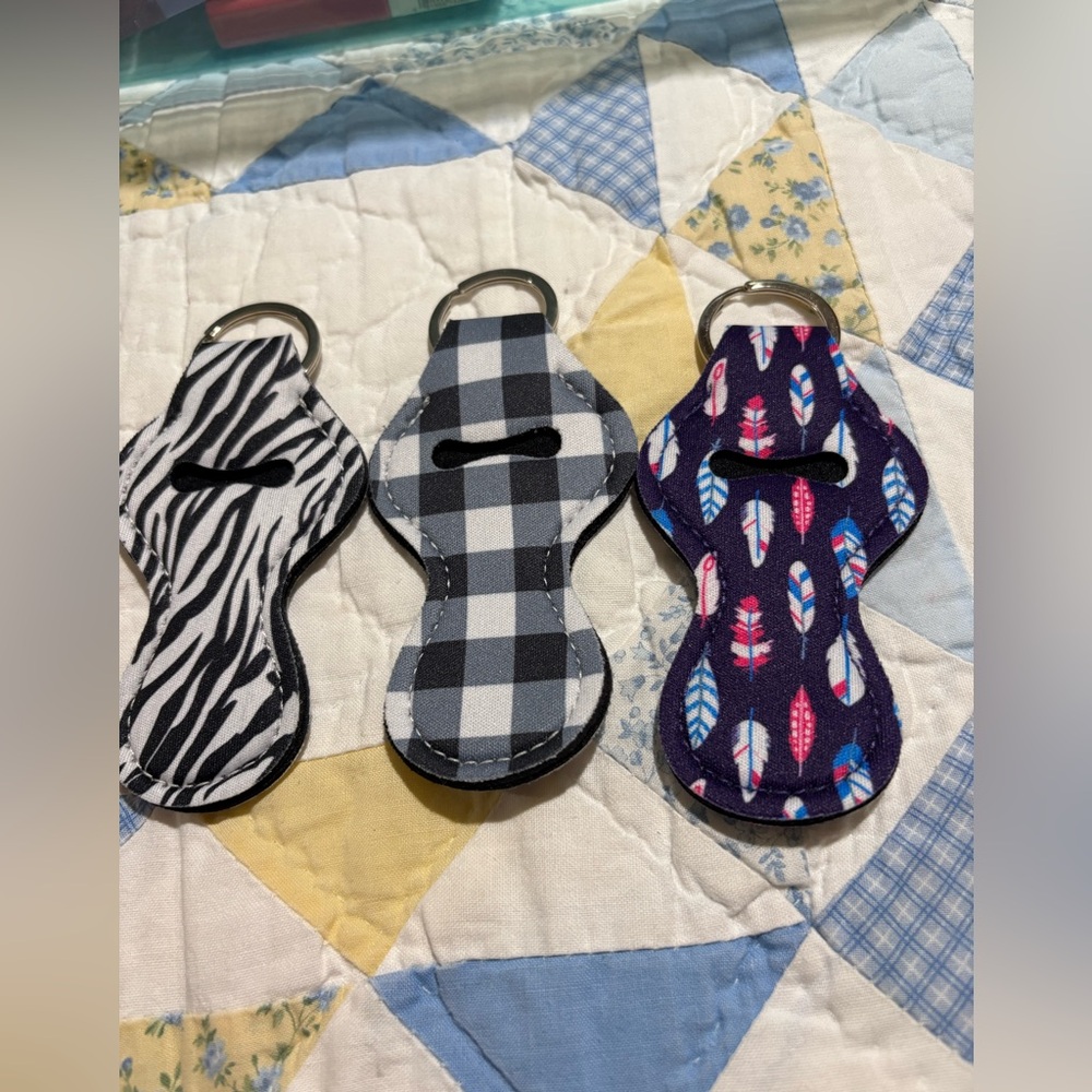 Patterned Keychain Holder Set - Picture 1 of 5